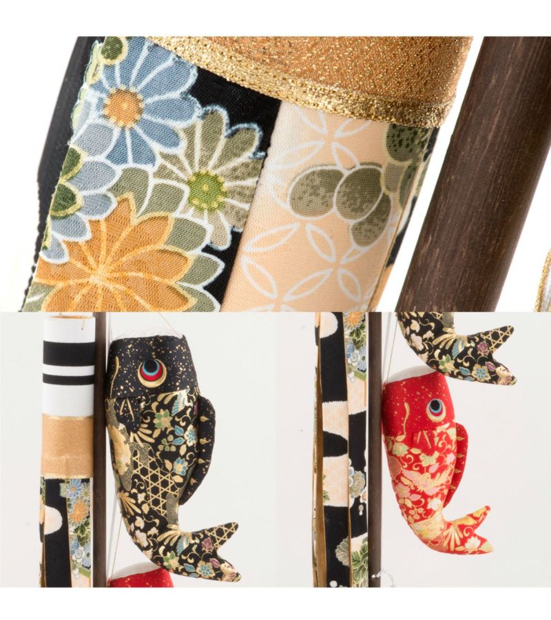 五月人形 こいのぼり 室内鯉のぼり コンパクト かわいい スタンド金襴